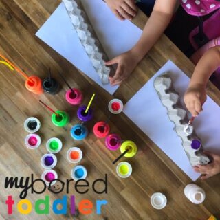 Egg Carton Caterpillar Craft - My Bored Toddler