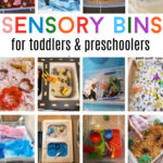 sensory bin ideas for toddlers and preschoolers