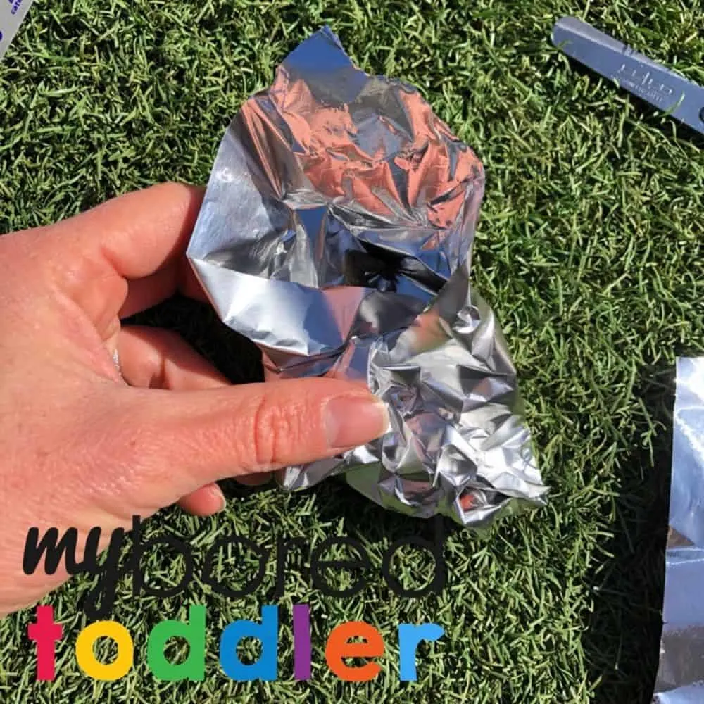 Sensory Foil Activity to Wrap, Strengthen Fingers & Explore Texture