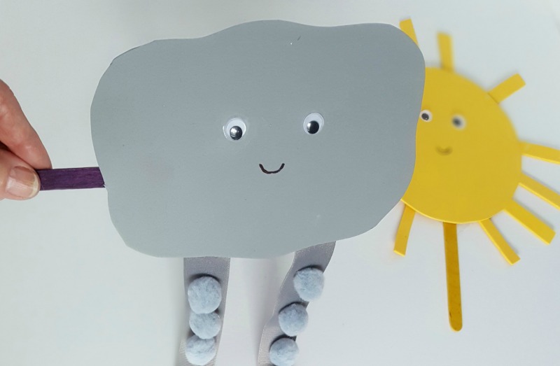 Weather Puppets for Toddler Pretend Play