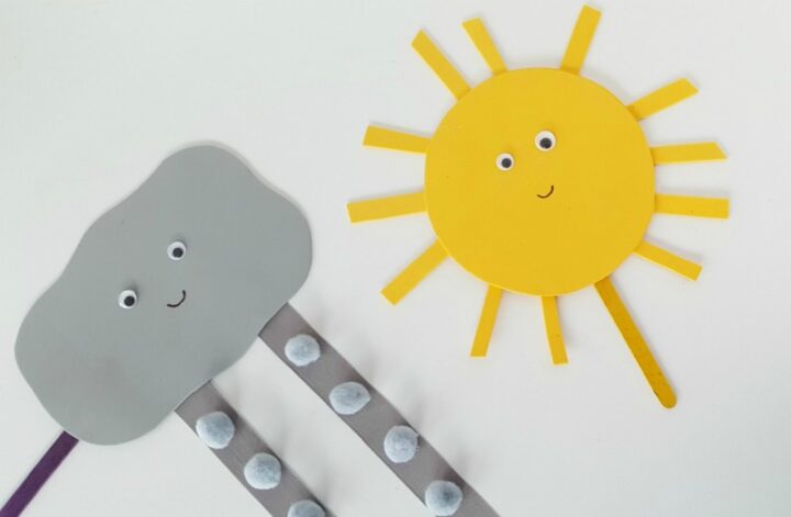 Weather Puppets For Toddler Pretend Play - My Bored Toddler