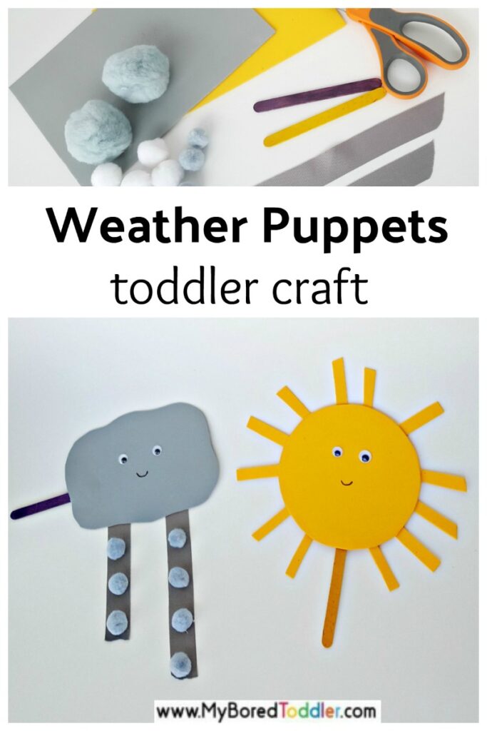 Weather Puppets for Toddler Pretend Play 