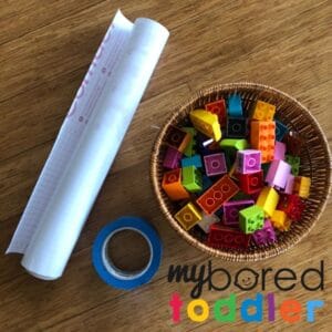 Duplo Sticky Wall - My Bored Toddler Playing With Blocks!