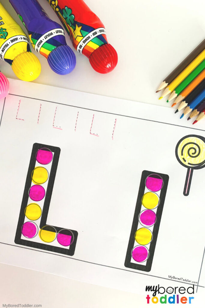 alphabet do a dot free printable