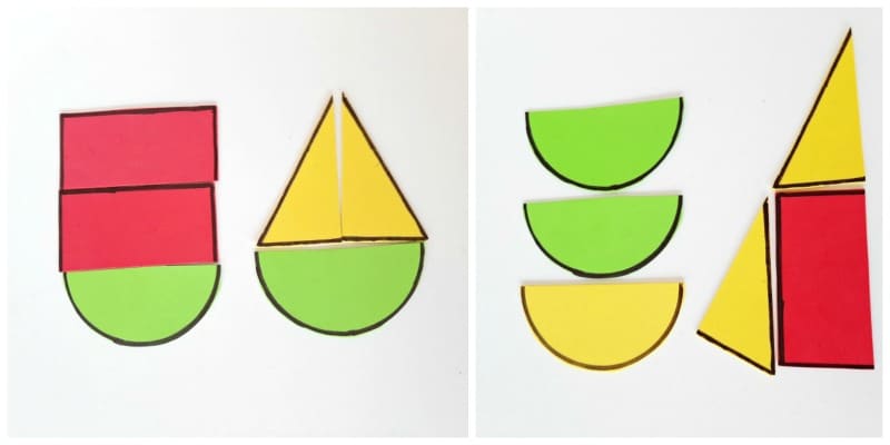 Toddler Math Activity with Foam Shapes - My Bored Toddler