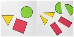 Toddler Math Activity with Foam Shapes - My Bored Toddler
