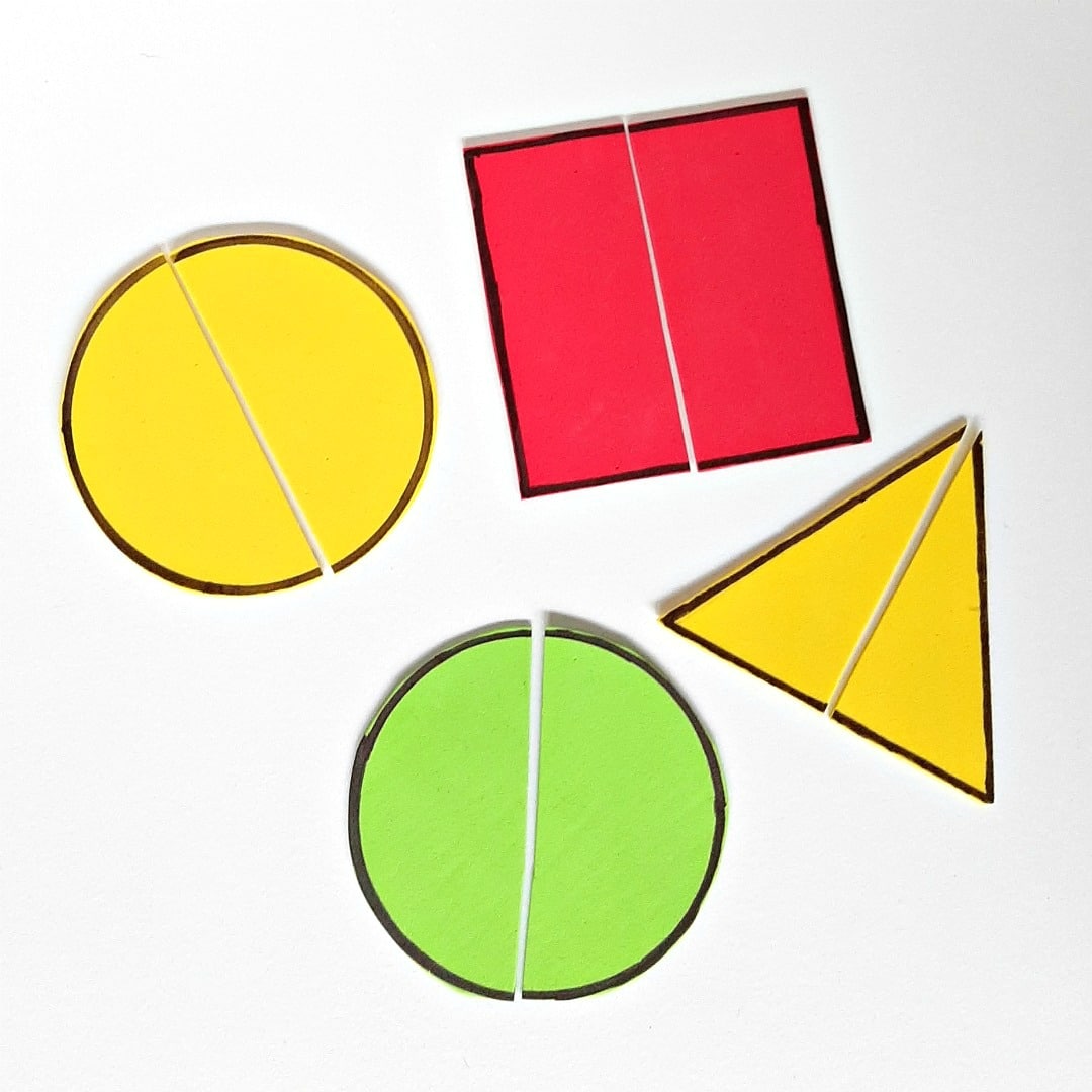 Foam Shapes Flat Math Manipulatives Sorting Size and Shape Set of