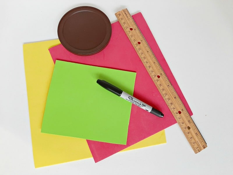 Toddler Math Activity with Foam Shapes