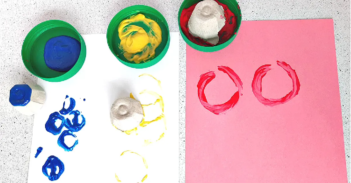 Egg Cup Stamps Painting Activity - My Bored Toddler