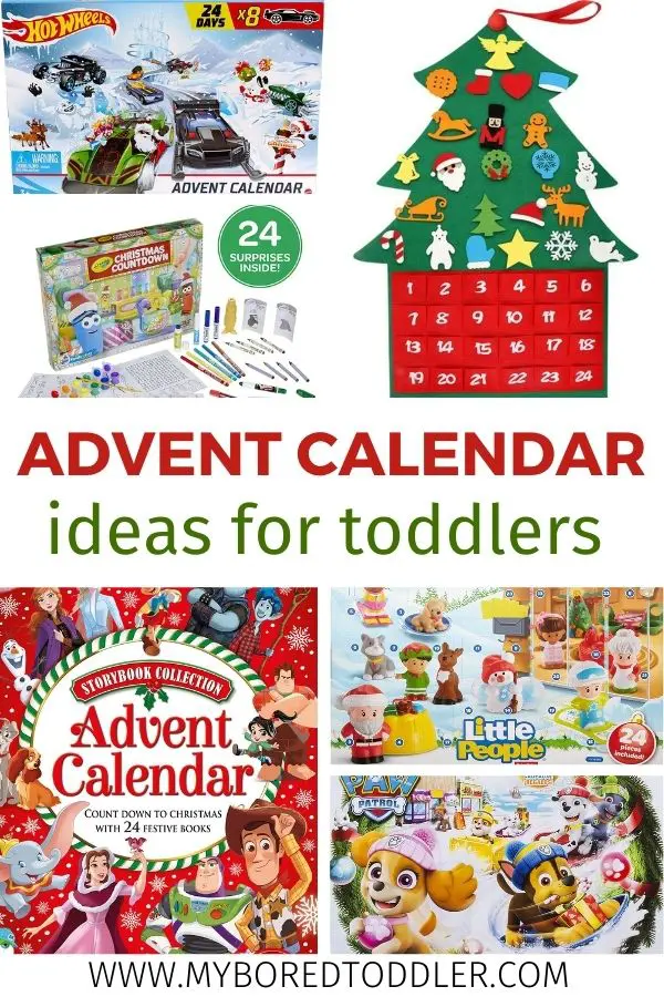 Advent Calendars for Toddlers - My Bored Toddler Non-chocolate ideas!