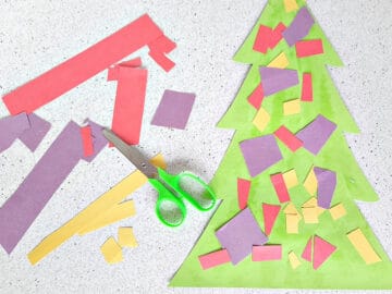 Christmas Tree Paper Craft for Toddlers - My Bored Toddler