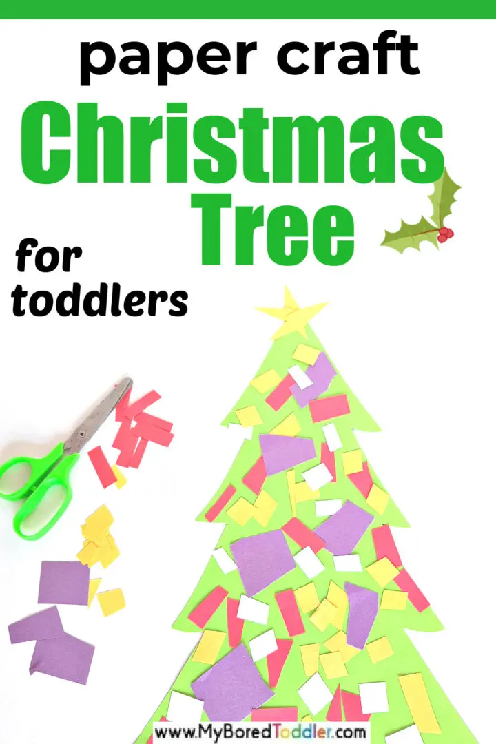 Christmas Tree Paper Craft for Toddlers