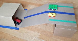 Tunnels and Ramps with Toy Cars - My Bored Toddler