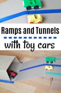 Tunnels and Ramps with Toy Cars - My Bored Toddler