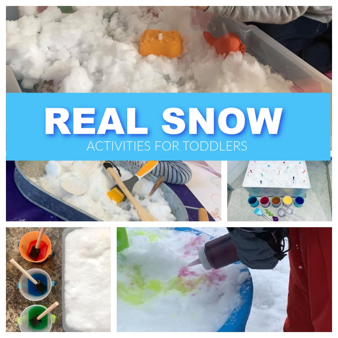 real snow activities for toddlers
