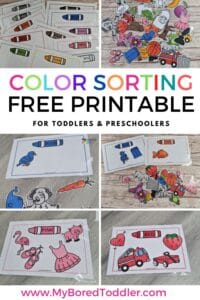 Color Matching Free Printable For Toddlers - My Bored Toddler