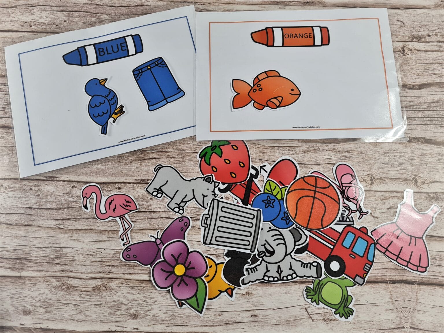 Color Matching Free Printable For Toddlers My Bored Toddler