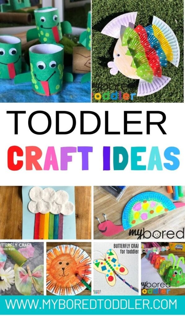 12 Easy Crafts for Toddlers - My Bored Toddler Easy and lots of fun!