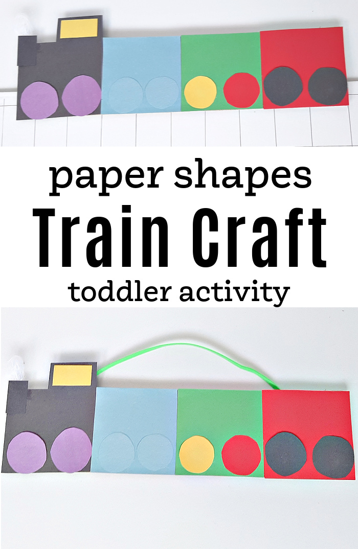 Paper Train Craft for Toddlers