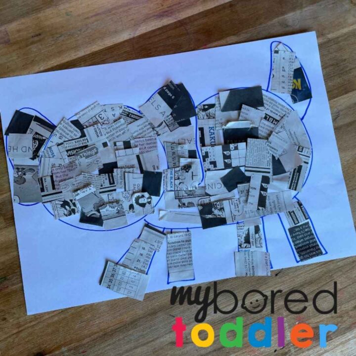 Newspaper Puppy Paper Craft - My Bored Toddler