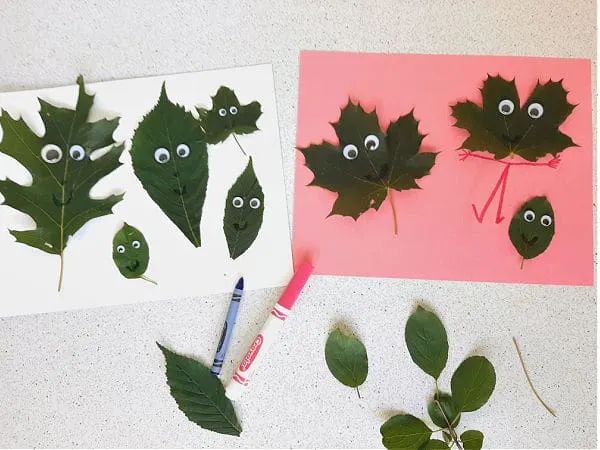 Leaf craft and activity ideas for toddlers - My Bored Toddler