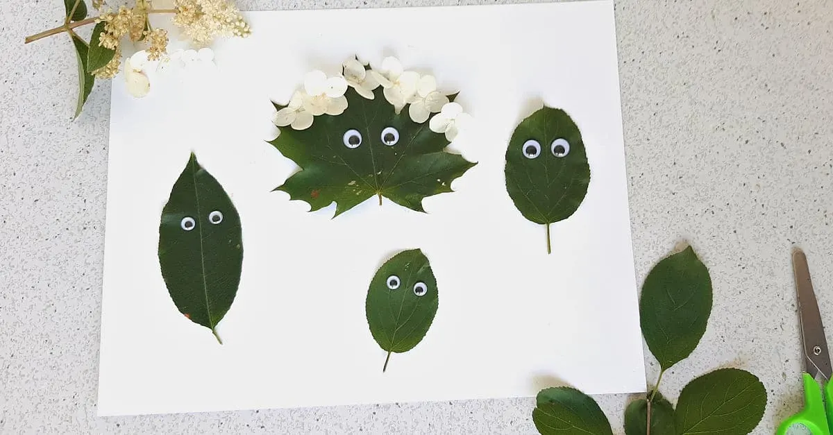 Leaf Prints on Stones Craft - Toddler at Play