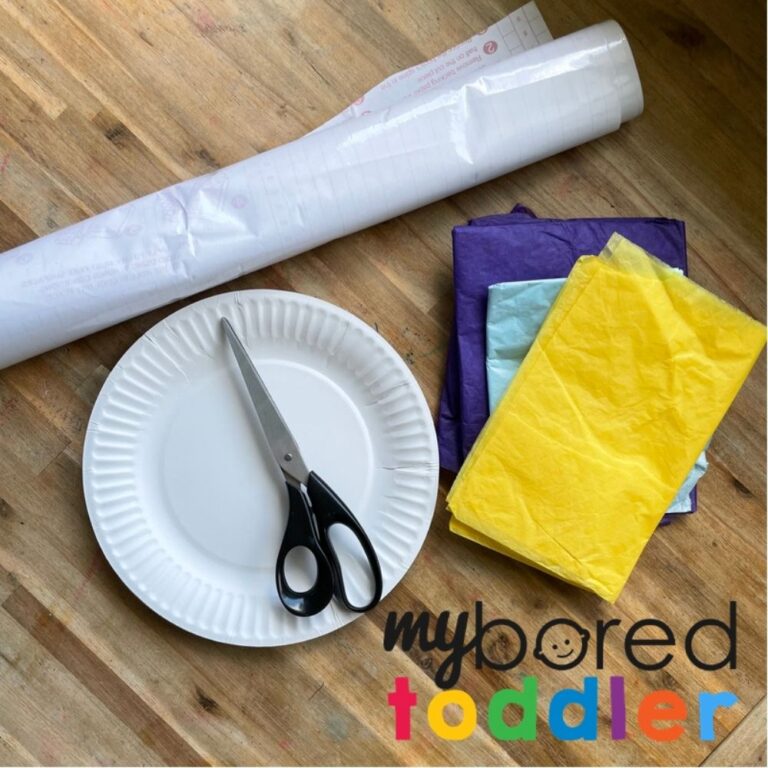 Paper Plate Shape Stained Glass My Bored Toddler