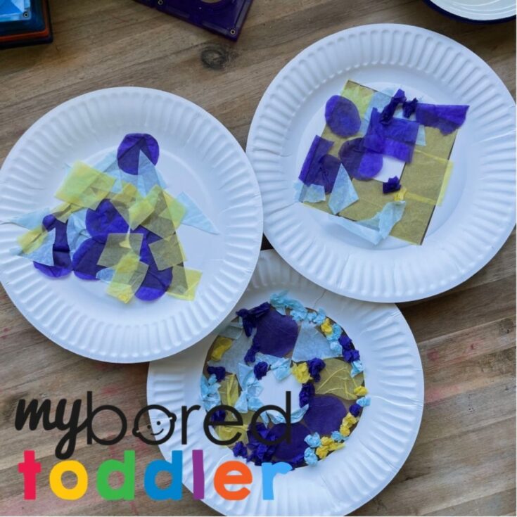 Paper Plate Shape Stained Glass My Bored Toddler