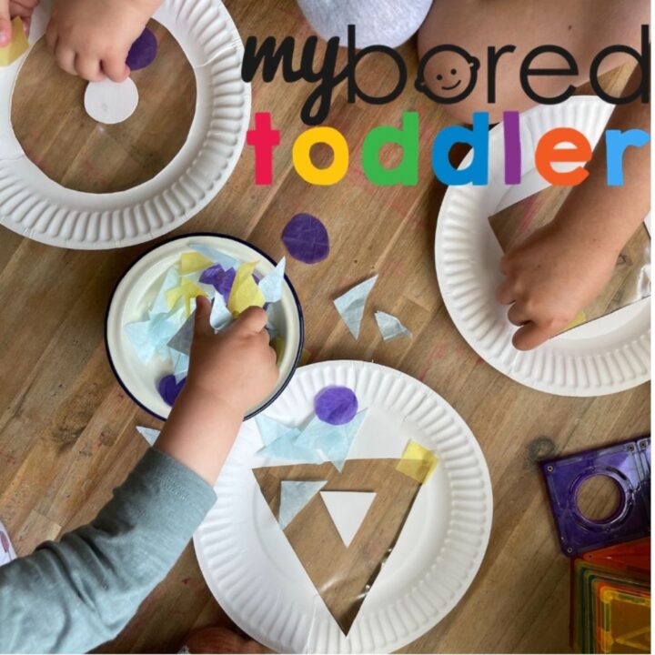 Paper Plate Shape Stained Glass My Bored Toddler