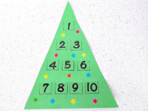 Christmas Tree Counting Activity For Toddlers - My Bored Toddler