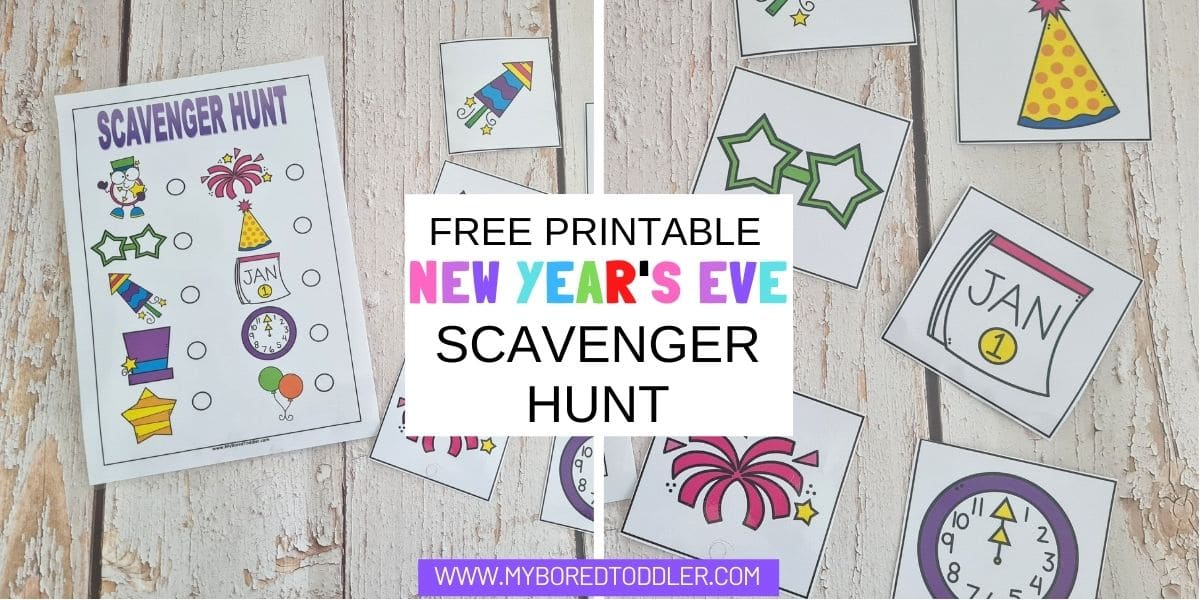 FREE printable New Year's Eve Scavenger Hunt for Toddlers - My Bored ...