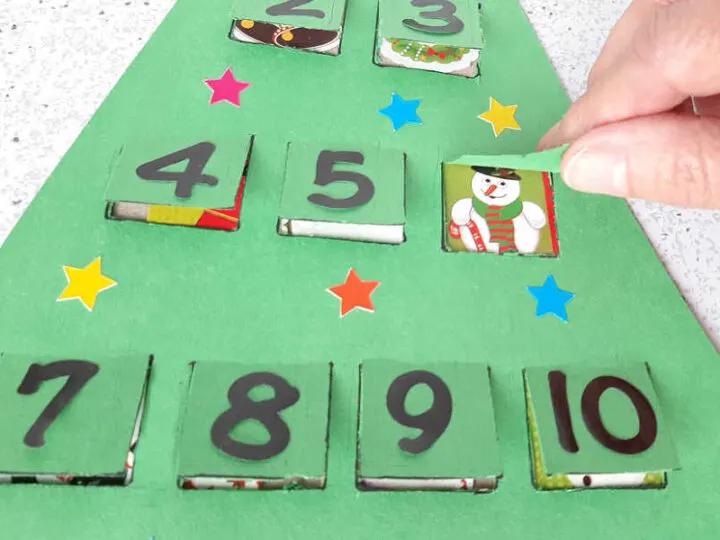 Christmas Tree Counting Activity for Toddlers