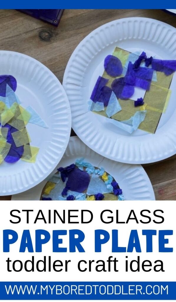 stained glass paper plate toddler craft idea pinterest