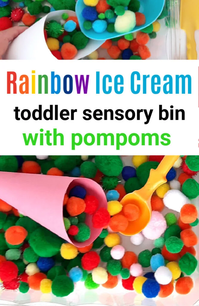 Ice Cream Cone Sensory Bin