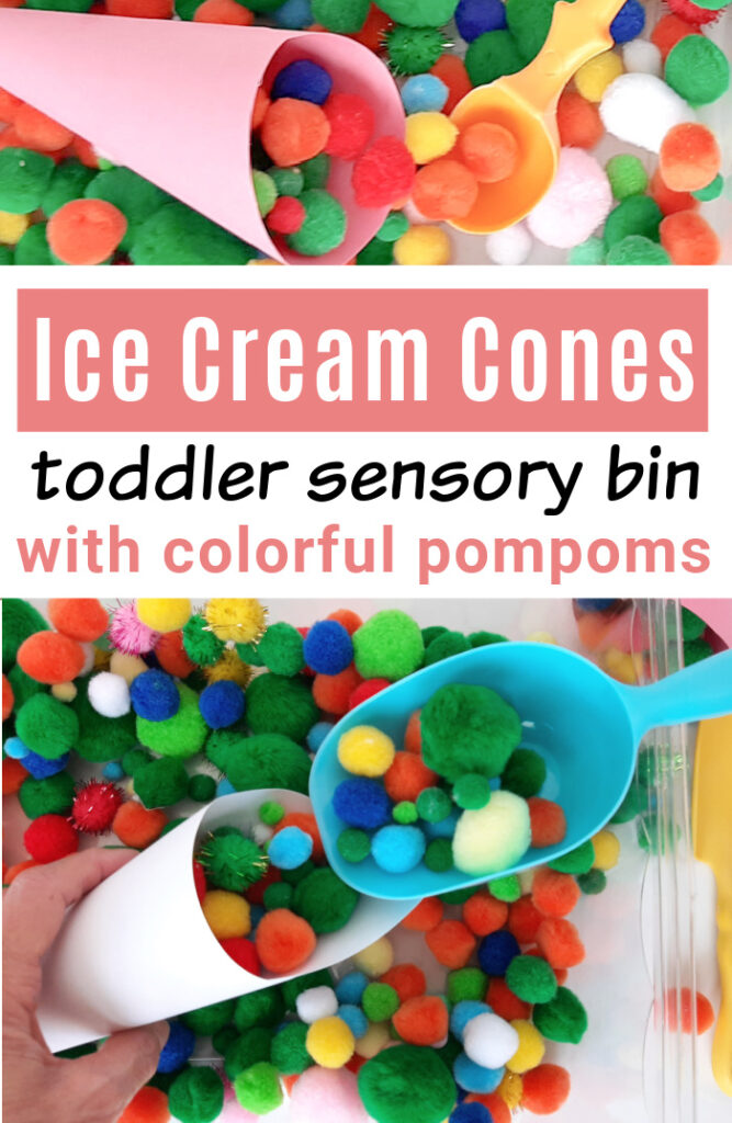 Ice Cream Cone Sensory Bin