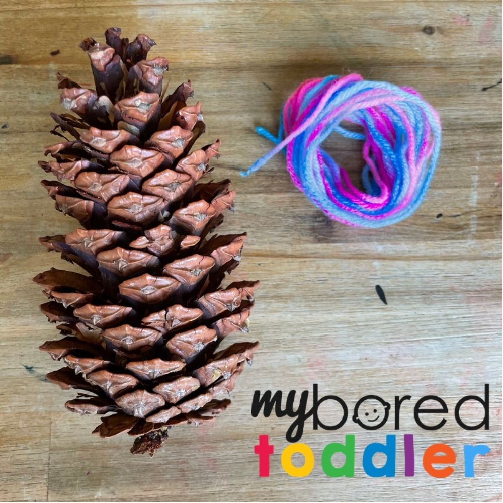 Wool Wrapped Pine Cones