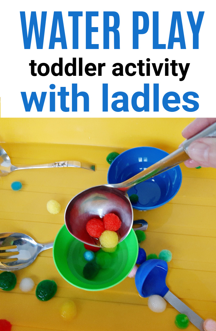 Toddler Water Play with Ladles