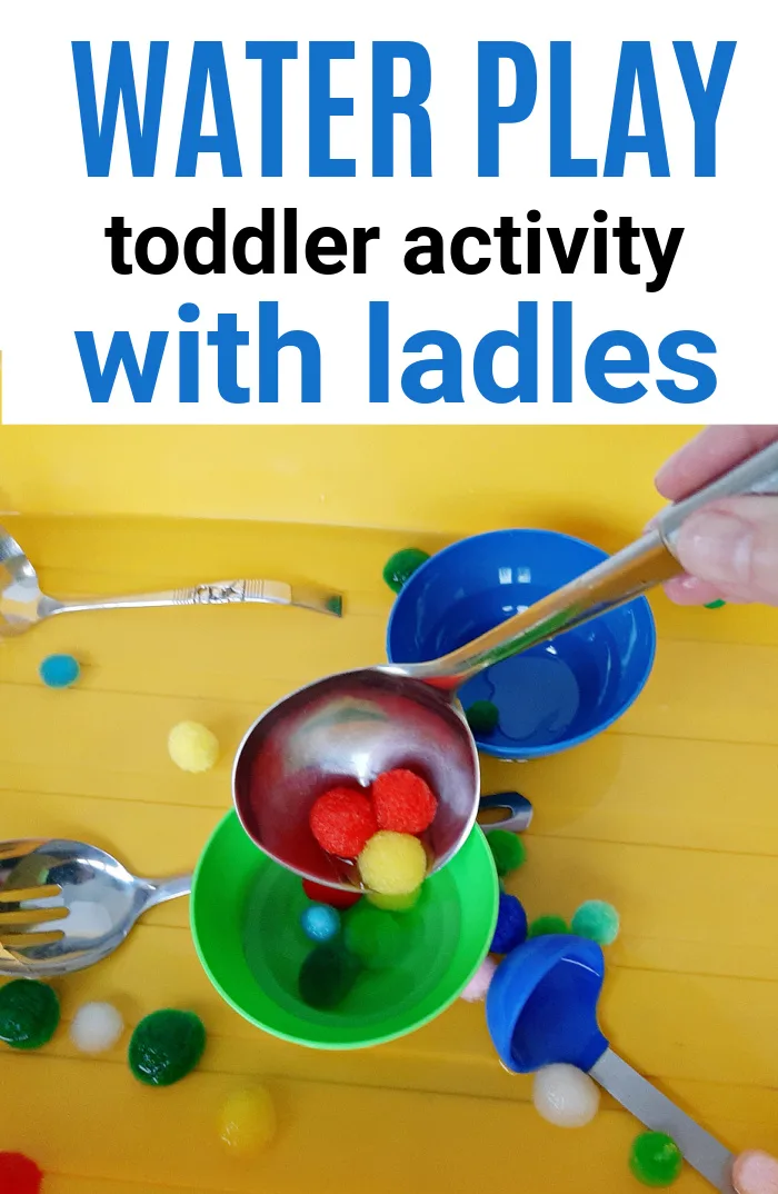 Toddler Water Play with Ladles