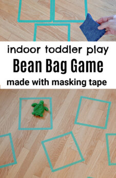 Indoor Bean Bag Game for Toddlers - My Bored Toddler