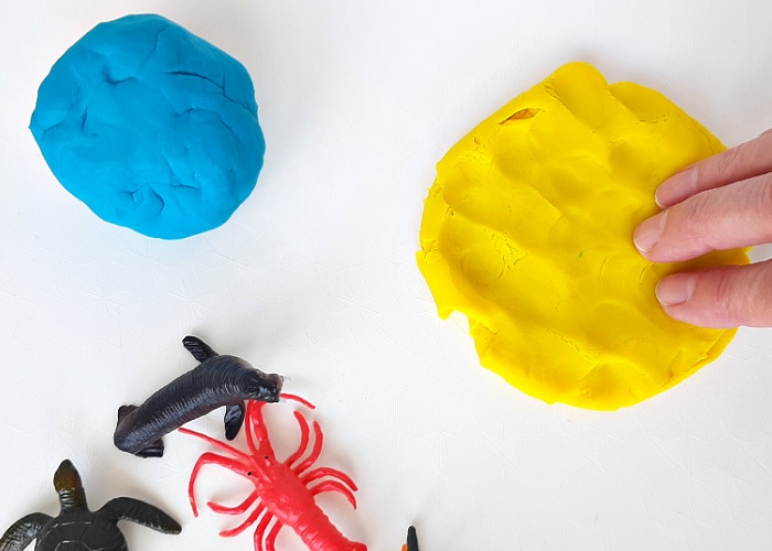 Ocean Animals Playdough Activity - My Bored Toddler