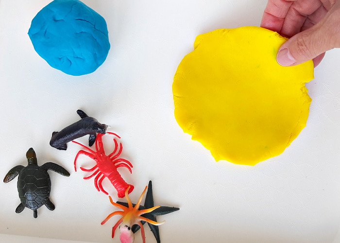 Ocean Animals Playdough Activity