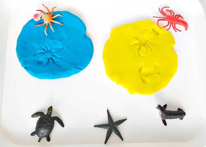 Printable sea creatures for ocean play dough - NurtureStore