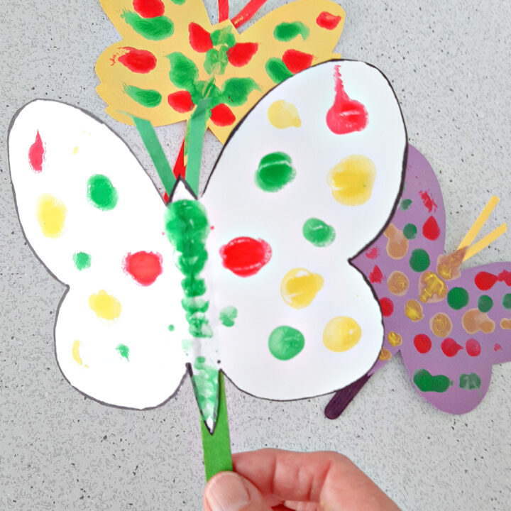 Butterfly Finger Painting Art Activity - My Bored Toddler