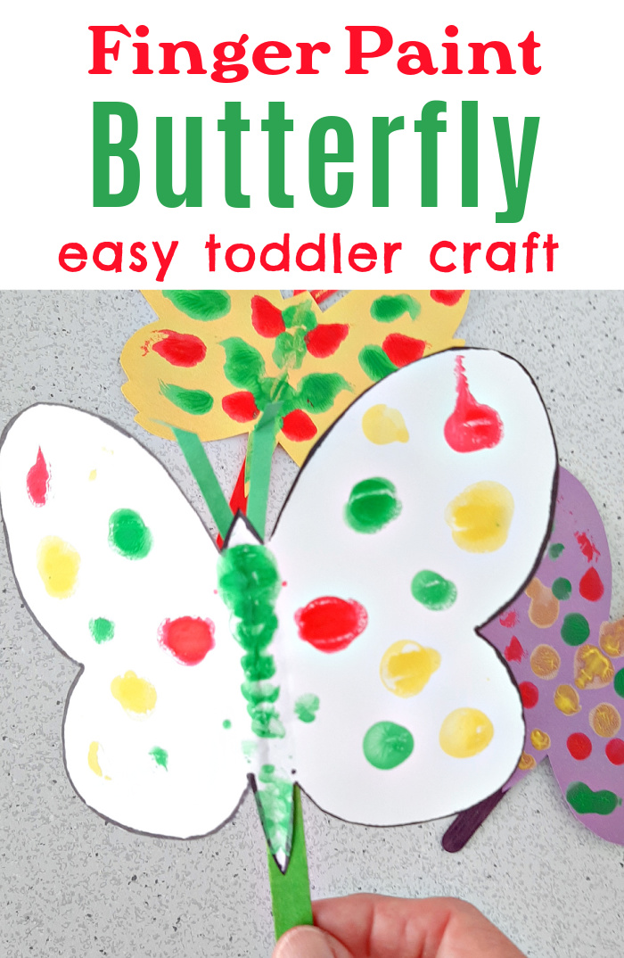 Butterfly Finger Painting Art Activity