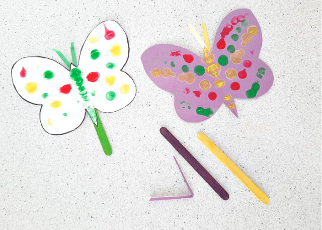 Butterfly Finger Painting Art Activity - My Bored Toddler