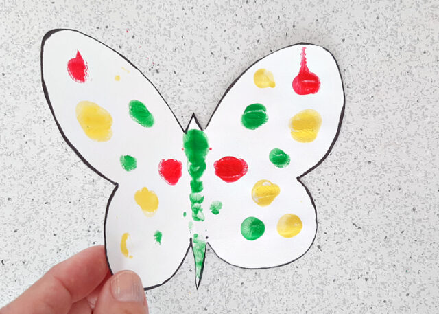 Butterfly Finger Painting Art Activity - My Bored Toddler