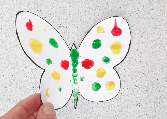 Butterfly Finger Painting Art Activity