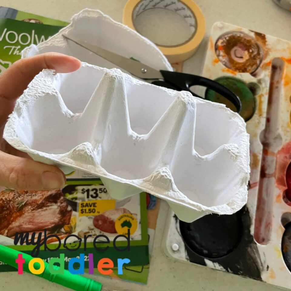 Egg Carton Boat My Bored Toddler Repurpose those egg cartons!!