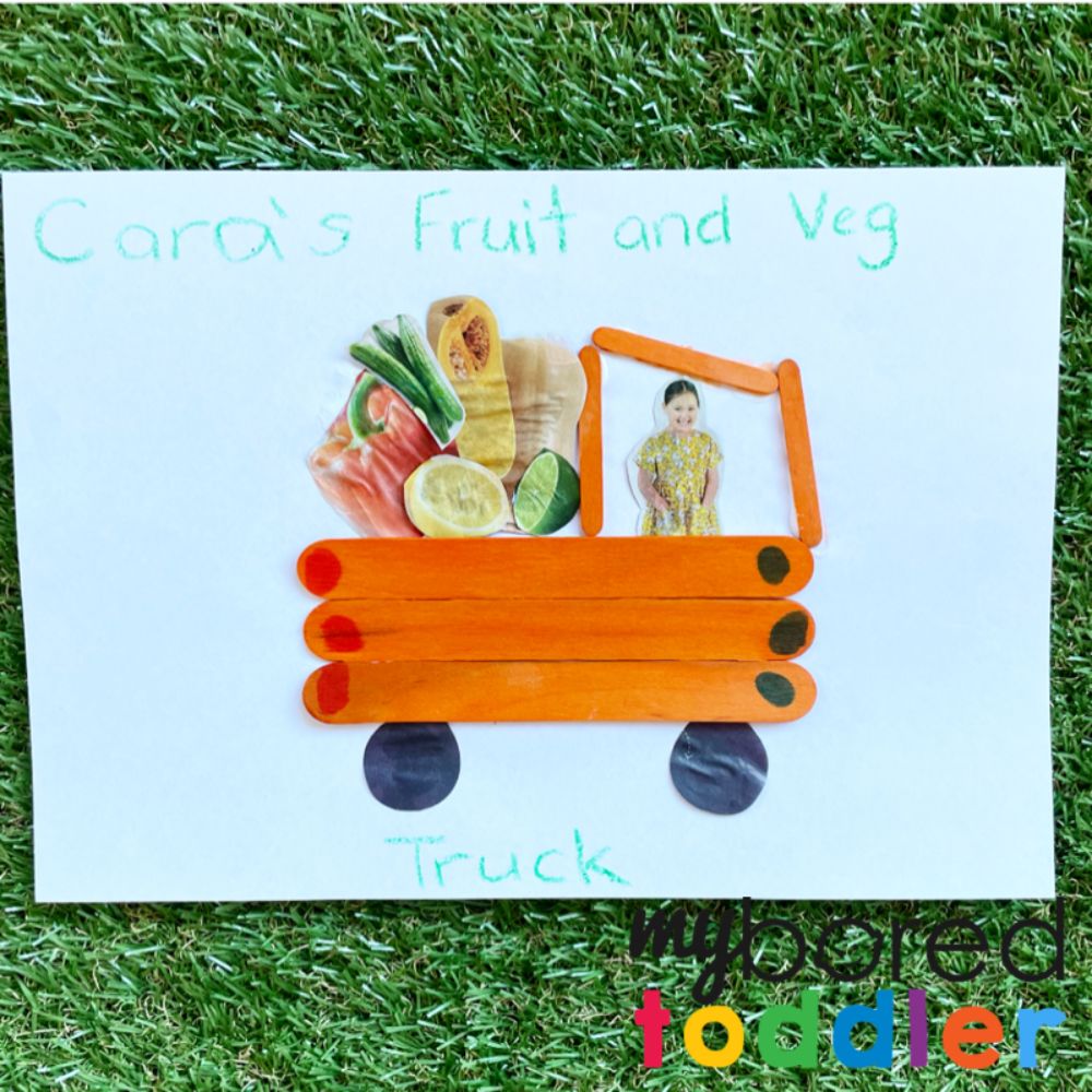 Craft Stick Fruit & Veg Truck Craft