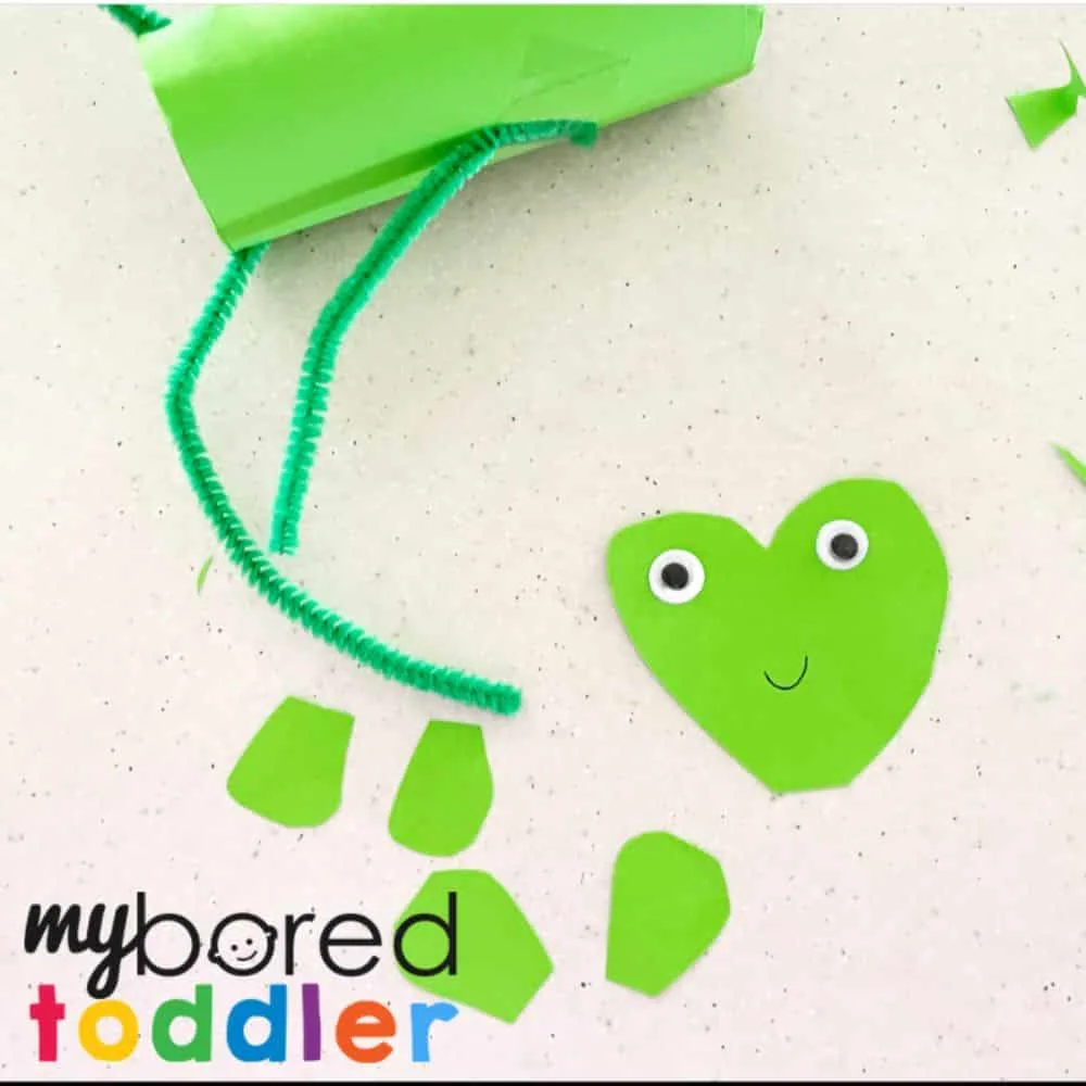 Bendy Toilet Tube Frog Craft